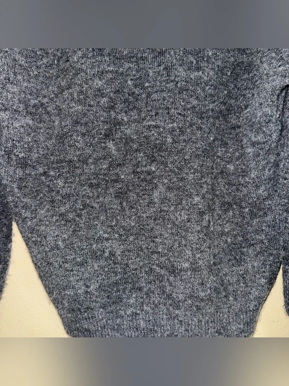 Veronica Beard Valerie Sweater Crystal Embellished Rhinestone Wool Gray Size XS